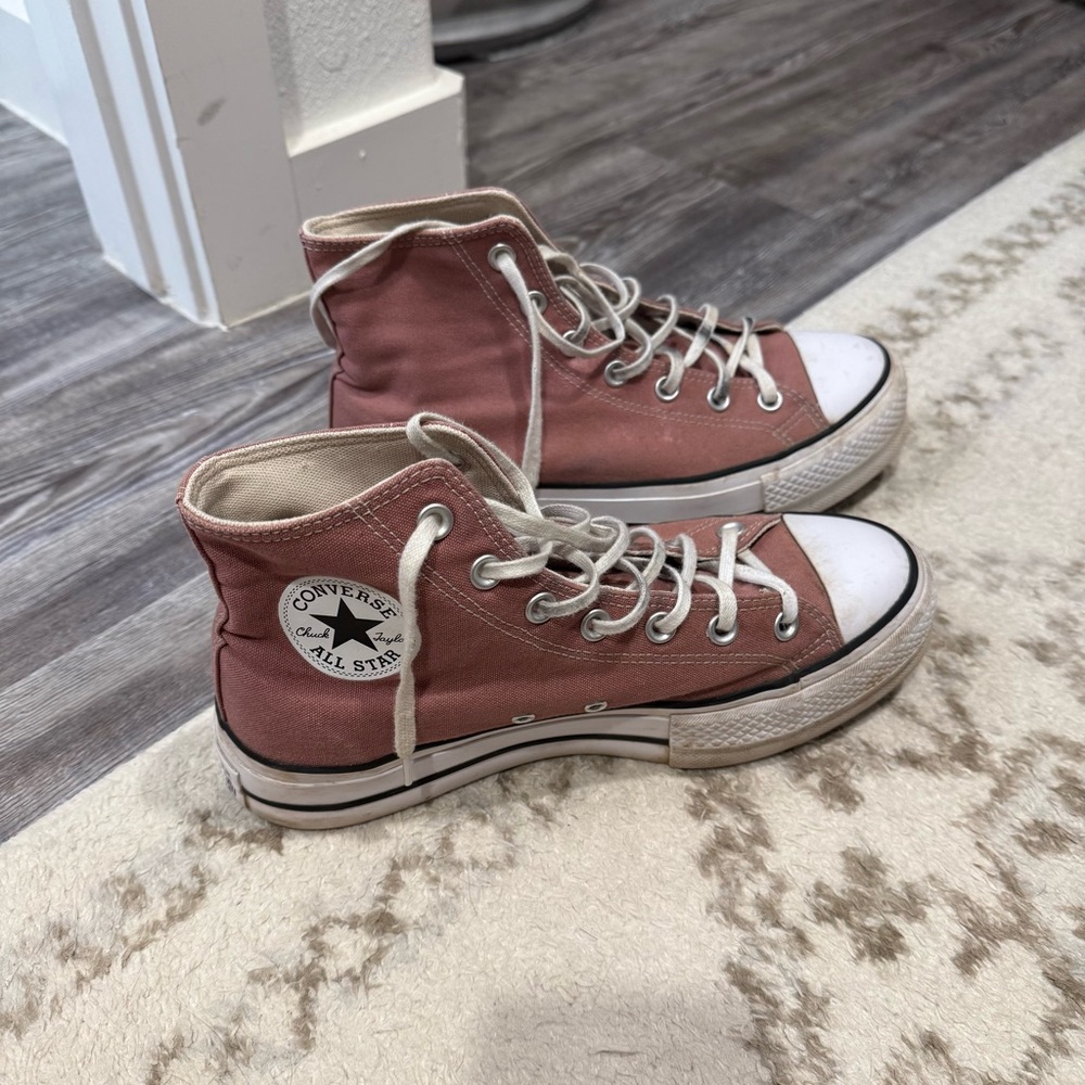 Converse Dusty Rose High-Top Sneakers